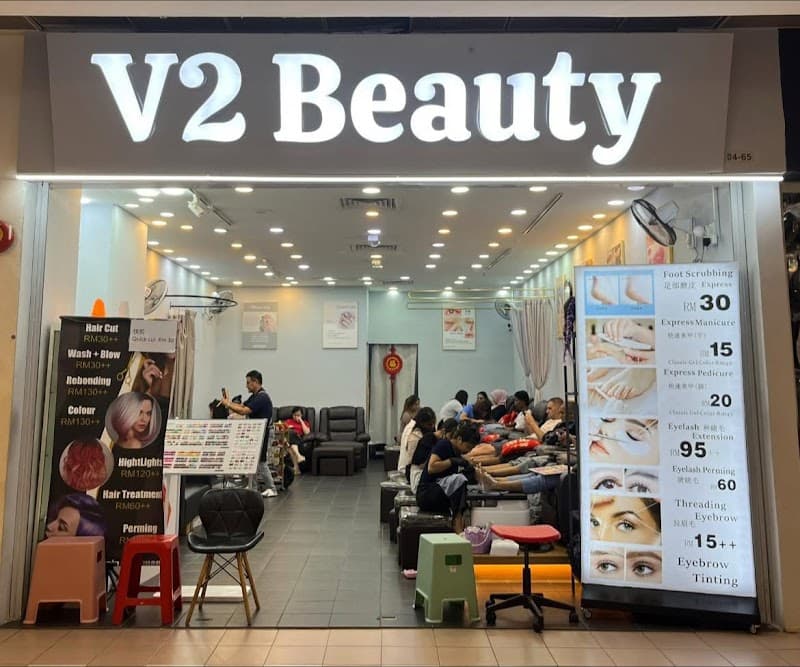 V2 beauty salon Nail and hair (quick cut )Berjaya Times Square 2